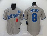Dodgers 8 Kobe Bryant Gray 2020 Nike KB Cool Base Jersey,baseball caps,new era cap wholesale,wholesale hats